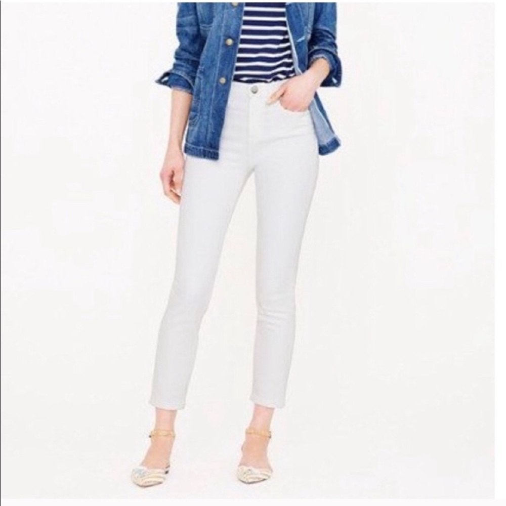 J. Crew LookOut Skinny white jeans. Mint condition